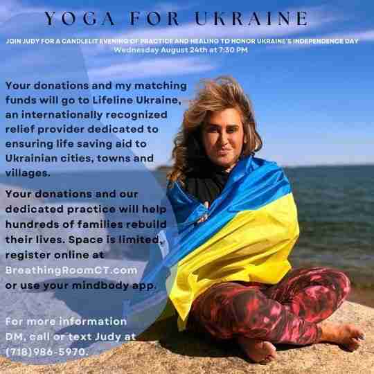 People often ask: “How can I help?”. There are many answers to this question but I never thought of answering that you can give Yoga lessons to raise funds for LifeLine Ukraine. Judy Markowitz from the USA did think of this.