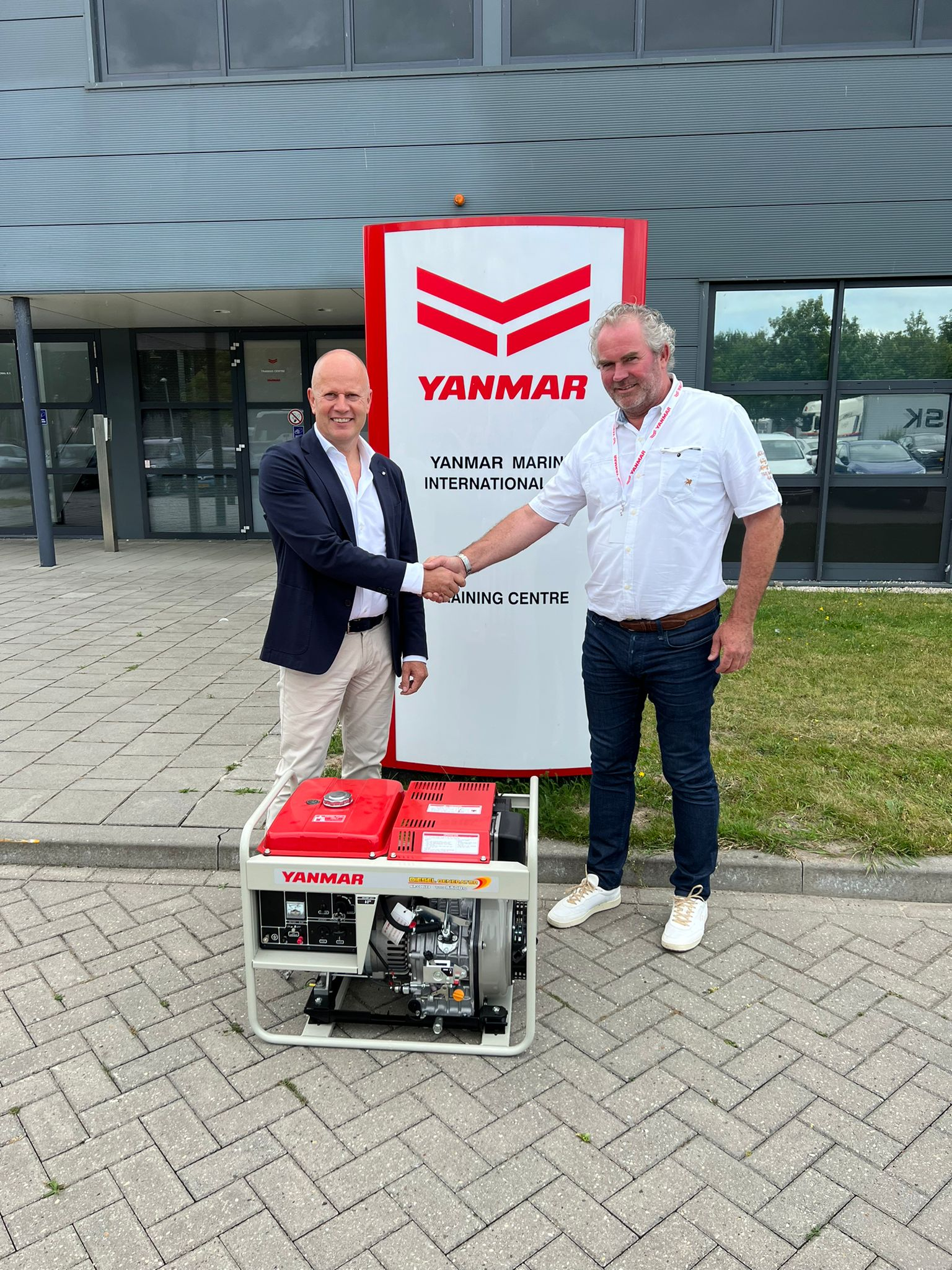 A whopping 8 generators donated by Yanmar
